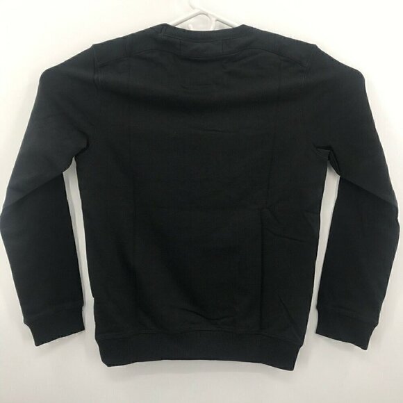 Selected Homme Mens Long Sleeves Comfort Pullover Black Sweatshirt Size Medium - Picture 3 of 7